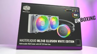 Cooler Master MasterLiquid ML240 Illusion White Unboxing Ph [upl. by Graehme]