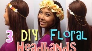 HOW TO Easy DIY Flower Headbands [upl. by Wrench]