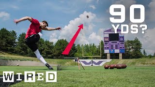 Why Its Almost Impossible to Kick a 90Yard Field Goal  WIRED [upl. by Rehpatsirhc491]