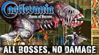 Castlevania Dawn of Sorrow  All Bosses No Damage 4K60 [upl. by Eclud]