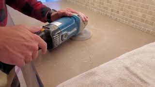 Polishing a Limestone Countertop [upl. by Slade]