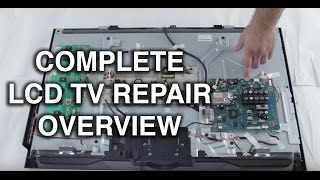 LCD TV Repair Tutorial  LCD TV Parts Overview Common Symptoms amp Solutions  How to Fix LCD TVs [upl. by Serdna434]