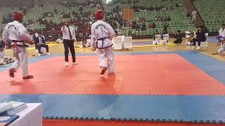 37th national ITF taekwondo championship fight delhi vs nagaland [upl. by Ayela86]