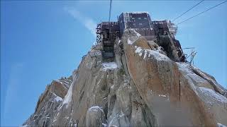 20170903  Aiguille du Midi Cable Car [upl. by Nemlaz]