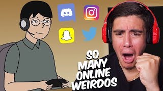 Reacting To Scary Animations Of The Dark Side Of Meeting Online People [upl. by Odarnoc]