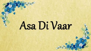 Asa Di Vaar  Bhai Balwinder Singh Rangila  Read Along  Learn Gurbani [upl. by Trometer]