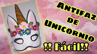 Antifaz de unicornio fácil de hacer¡¡¡¡¡ [upl. by Koblas]