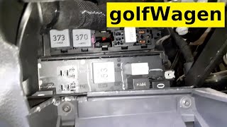 VW Golf 5 emergency starter relay bypass [upl. by Coheman812]