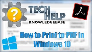 How to Print to PDF in Windows 10 [upl. by Yenial771]