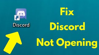 Fix Discord Not Opening  Discord App Not Launching On Windows 1087  Wont Open Problem Fixed [upl. by Saihttam]