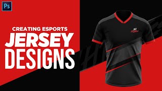 PS Tutorial Creating Realistic Jersey Designs [upl. by Nauqed]