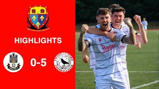 Caerleon 05 Cwmbrân Town  Gwent FA Senior cup  Quarter final highlights [upl. by Arlen]