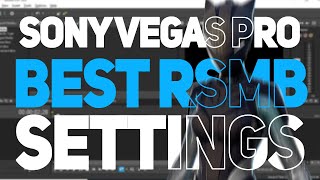 Best RSMB settings in under 2 minutes Sony Vegas Pro [upl. by Nittirb]