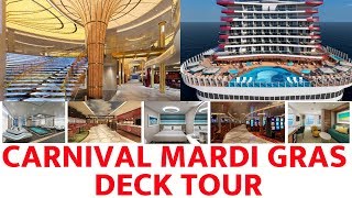 Carnival Mardi Gras Deck Tour 2019 [upl. by Vivyanne]