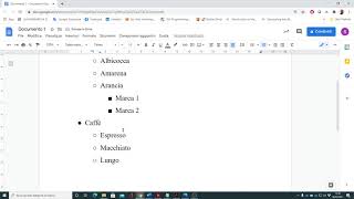 Elenchi numerati e puntati di Google Documenti [upl. by Tarfe403]
