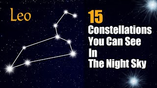 15 Famous Constellations You Can See In The Night Sky  Animation [upl. by Keriann]