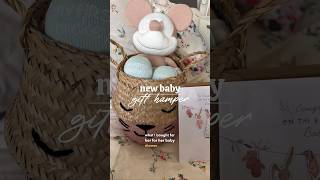 BABY GIFT HAMPER 👩‍🍼 newborn gift ideas for baby shower 🧸 💝 [upl. by Orabla982]