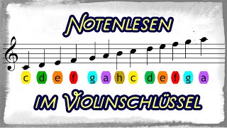 Notenlesen im Violinschlüssel [upl. by Ursulina]