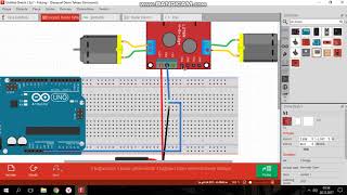 Fritzing l298n [upl. by Drahsir]