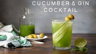 cucumber amp gin or grappa cocktail [upl. by Annazus]