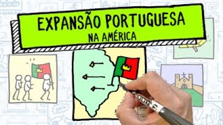 EXPANSÃO DA AMÉRICA PORTUGUESA  Principais Fatores  Resumo Desenhado [upl. by Lorak]