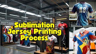 How sublimation T Shirt sports Jersey is made  process [upl. by Leuqcar]