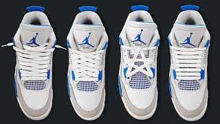 4 WAYS HOW TO LACE NIKE AIR JORDAN 4  JORDAN 4s Lacing [upl. by Aitam]