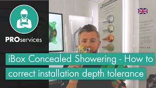 iBox Concealed Showering  How to correct installation depth tolerance issues [upl. by Arch]