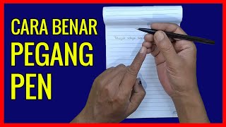 TUTORIAL MEMEGANG PEN YANG BENAR  How to handle pen for good handwriting [upl. by Amena]