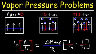 Vapor Pressure  Normal Boiling Point amp Clausius Clapeyron Equation [upl. by Columbus]