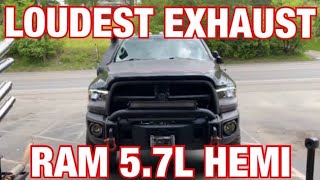 Top 5 LOUDEST Exhaust Set Ups for RAM 57L HEMI [upl. by Savage237]