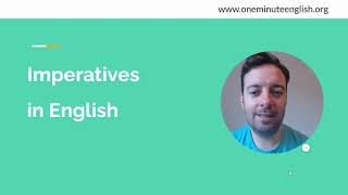 Imperatives in EnglishUses Examples and Structure [upl. by Gallagher132]