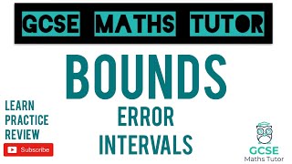 Bounds  Error Intervals Higher amp Foundation  GCSE Maths Tutor [upl. by Annyrb]