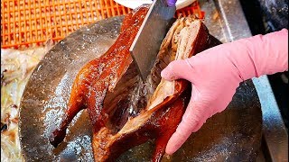 Taiwanese Street Food  ROAST DUCK Kaohsiung Taiwan [upl. by Learsiy636]