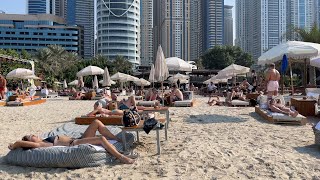 A walk through Barasti Beach Club  Trip to Dubai UAE 2021 [upl. by Tomaso]