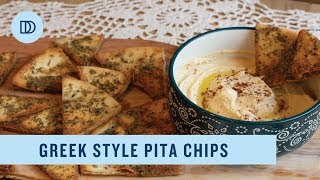 Greek Style Pita Chips Recipe [upl. by Namref]