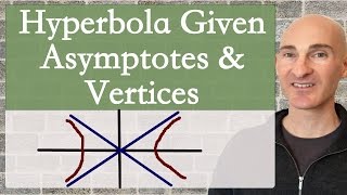 Hyperbola Equation Given Asymptotes and Vertices [upl. by Gebhardt]