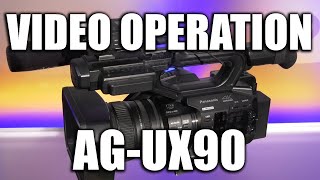 Panasonic AGUX90 Video Operation [upl. by Aklog660]