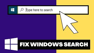 Windows Search not working Windows 10  Quick FIX [upl. by Simonne]