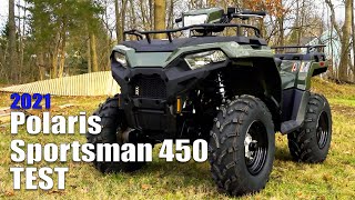 2021 Polaris Sportsman 450 EPS Test Review [upl. by Deeann]