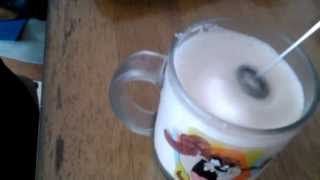 Aerolatte Review Frothing Cold Milk In Under 1 Minute [upl. by Adlez]