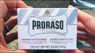 Proraso Shaving Soap  Lather Review [upl. by Trueblood]