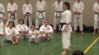 World Champion RIKA USAMI teaches CHATAN YARA KUSANKU kata [upl. by Rosy]