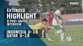 U19 International Friendly Match  Indonesia 2  1 Qatar with PostMatch Interview [upl. by Lednem]