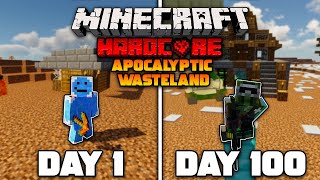 I Survived 100 Days of Hardcore Minecraft in an Apocalyptic Wasteland And Heres What Happened [upl. by Etireugram770]